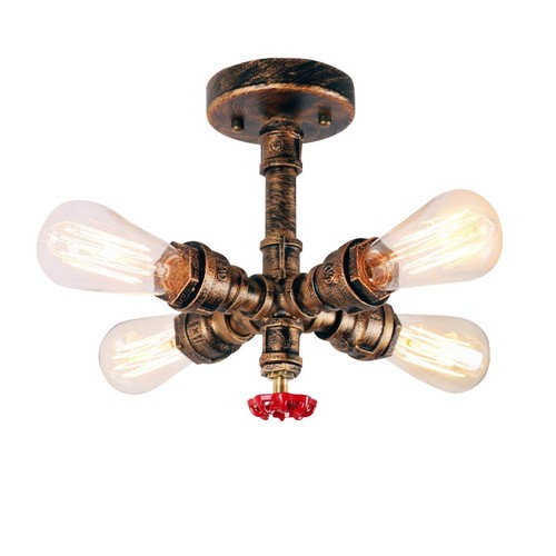 Bronzo luci plafoniera - bronzo, 4