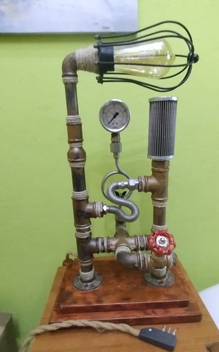 Lampada tavolo industriale - lampada,